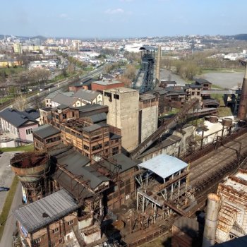 Blick vom Aussichtsturm auf die Witkowitzer Eisenwerke 