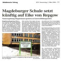 Bericht in der Mitteldeutschen Zeitung